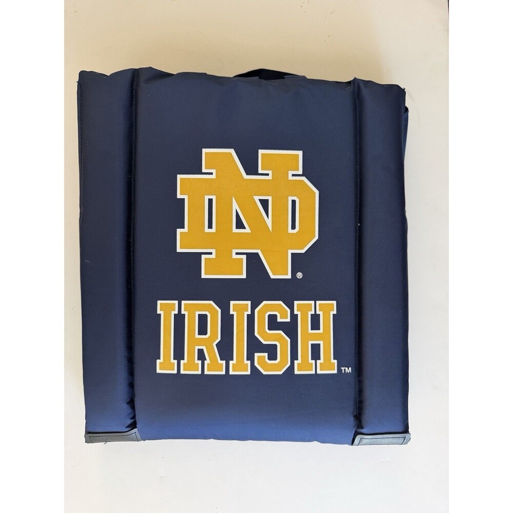 Notre Dame Fighting Irish Stadium Seat Cushion Logo Brands Blue Gold EC 14 x 16